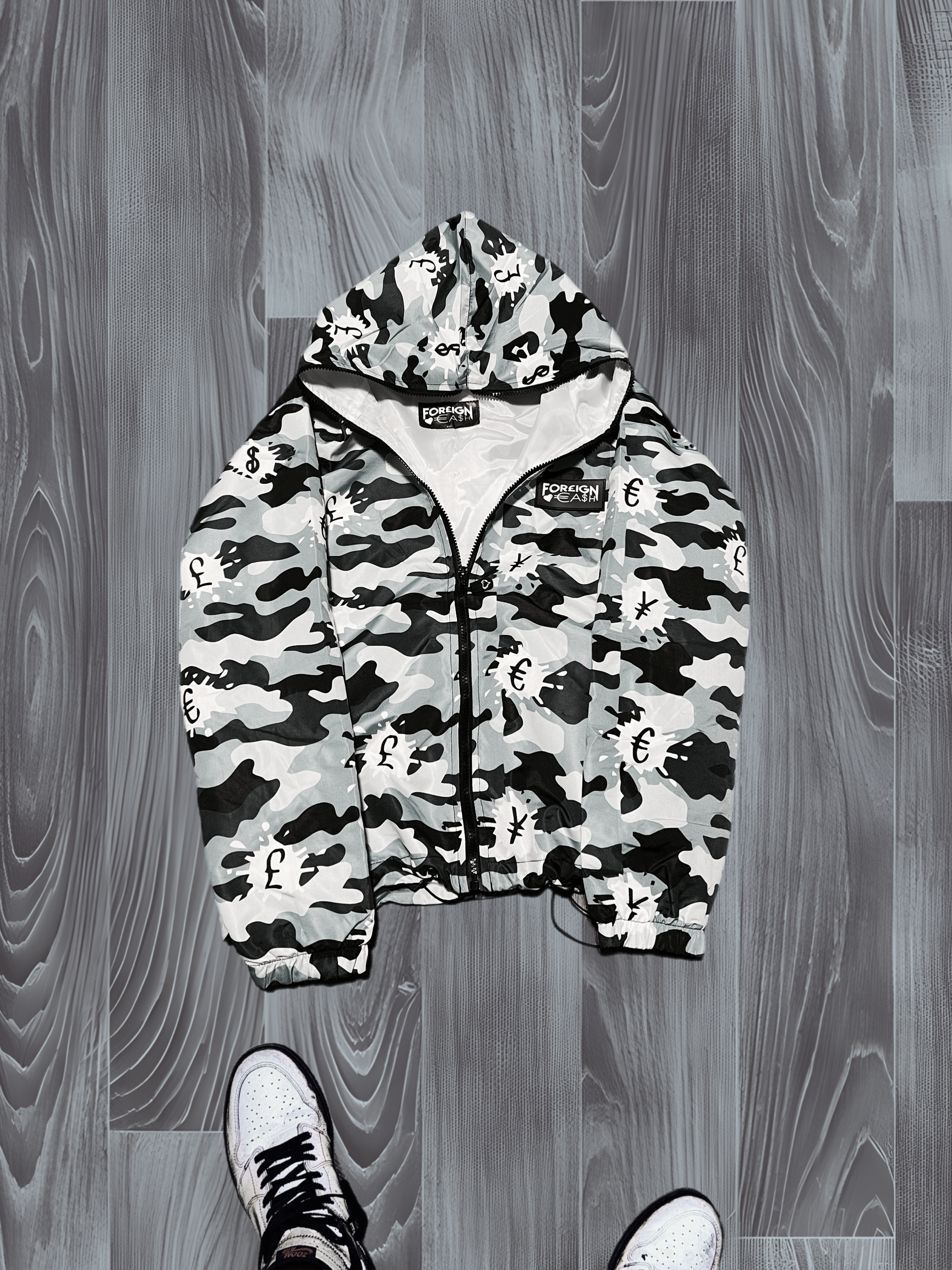 GREY CASH SPLASH FULL ZIP