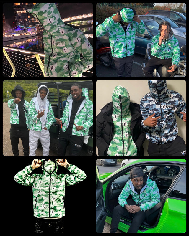 CAMO (€£$¥) CASH SPLASH FULL ZIP