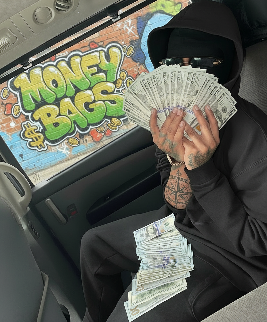 BLACK ADDICTED TO MONEY TEE