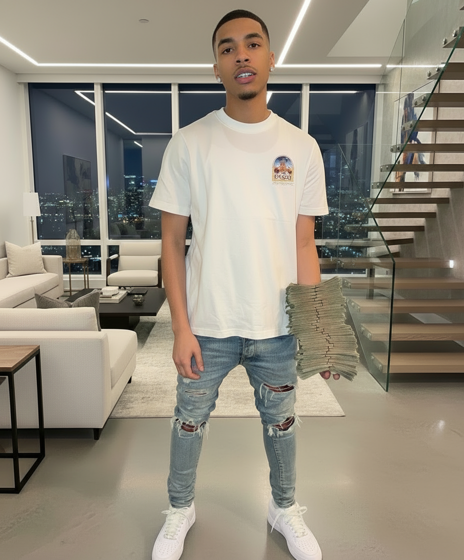 BLACK ADDICTED TO MONEY TEE